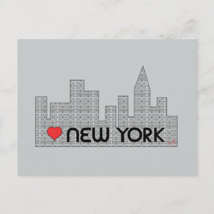 Liebe NEW YORK Postkarte