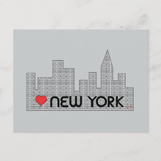 Liebe NEW YORK Postkarte (Vorderseite)