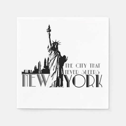 Liebe New York Serviette (Vorderseite)