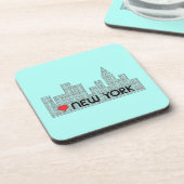 Liebe NEW YORK Untersetzer (Linke Seite)