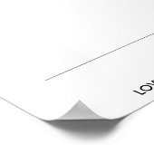 LIEBE NEW YORK von NICHOLAS_COPYRIGHT_MIN... Poster (Ecke)