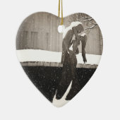 Liebe - New- Yorkwinter Keramikornament (Rechts)