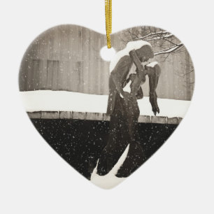 Liebe - New- Yorkwinter Keramikornament