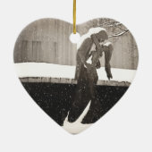 Liebe - New- Yorkwinter Keramikornament (Hinten)