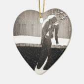 Liebe - New- Yorkwinter Keramikornament (Links)