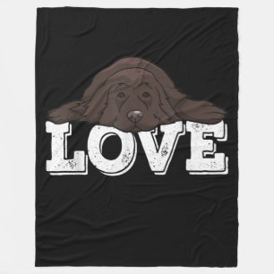 Liebe Newfie Dog Schlafen WOHNGESTALTUNG Fleecedecke