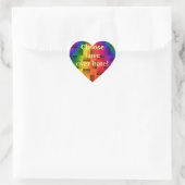 Liebe, nicht Hass_ Herz-Aufkleber (Tasche)