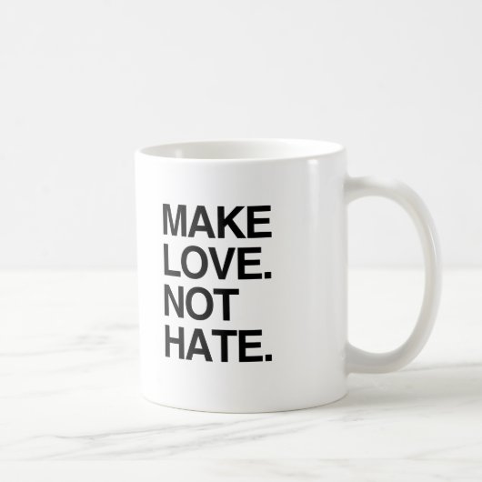 LIEBE NICHT HATE.png Kaffeetasse (Rechts)