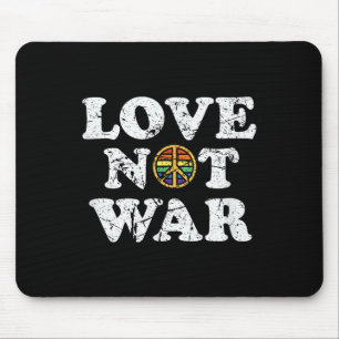 Liebe nicht Krieg für Frieden und Krieg Vintag ers Mousepad