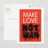 Liebe - nicht nur Krieg Postkarte (Vorne/Hinten)