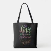 Liebe nicht storniert tasche (Rückseite)