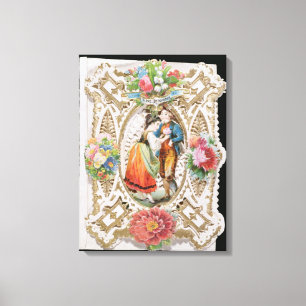 Liebe, Nichtigkeit, Valentinkarte, c.1870 (Farbe l Leinwanddruck