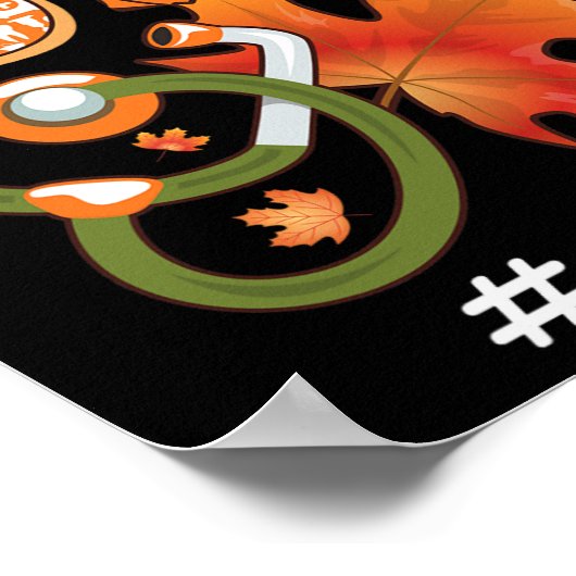 Liebe NICU Nurse Neonatal Herbstkürbis Kapelle Poster (Ecke)