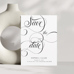 Liebe nie beenden   Moderne Kalligrafie Save The Date