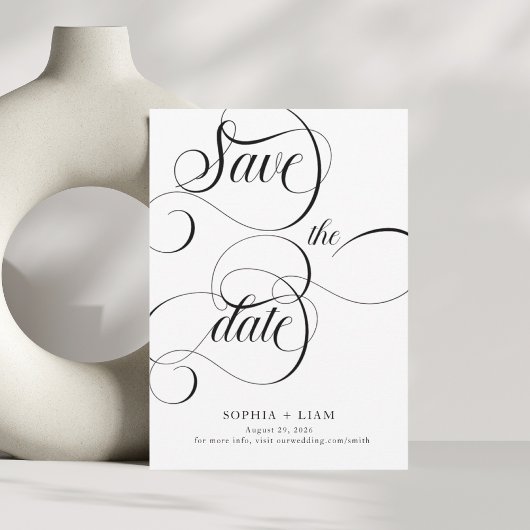 Liebe nie beenden | Moderne Kalligrafie Save The Date