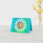 LIEBE Niedlich Daisy Blume Valentine Karte (Gelbe Blume)