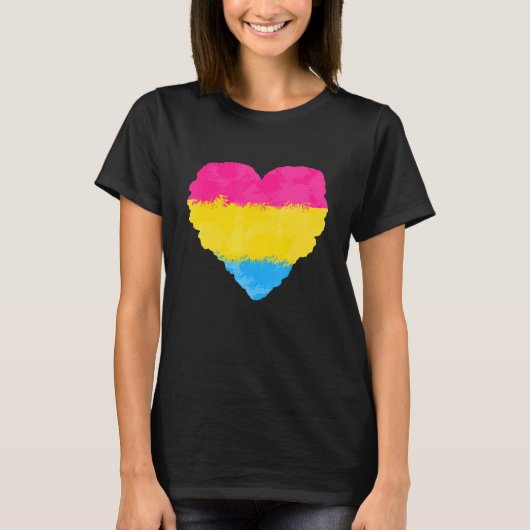 Liebe Niedlich die Pansexual Flag Herd Pride LGB T-Shirt (Vorderseite)