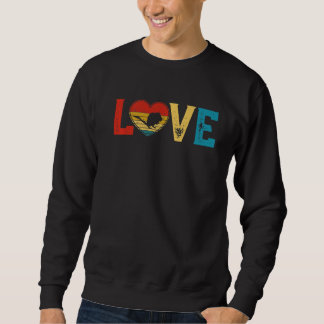 Liebe Niedlich Gerbil Lover Animals Herz Valentine Sweatshirt