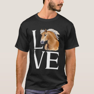 Liebe Niedlich Haflinger Pferd T-Shirt