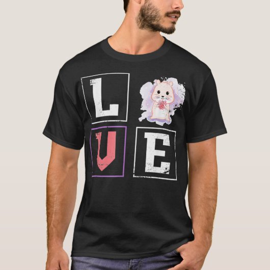 Liebe Niedlich Hamster T-Shirt (Vorderseite)