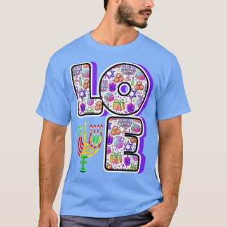 Liebe Niedlich Hanukkah Chanukah Menorah Pajama Ma T-Shirt