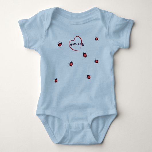 Liebe Niedlich Ladybug Fun - Baby Strampler (Vorderseite)