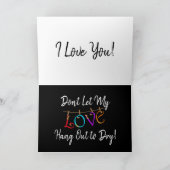 Liebe niedlich romantische Karte (Innenseite)