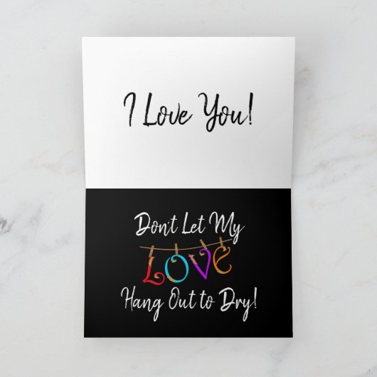 Liebe niedlich romantische Karte (Innenseite)