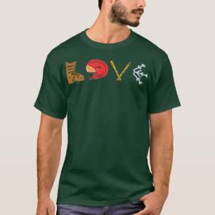 LIEBE Niedlich Skifahren Wintersport Alpin T-Shirt