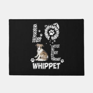 Liebe niedlich Whippet Fußmatte