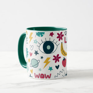 Liebe niedliche Augen Design Küche Handtuch Kaffee Tasse