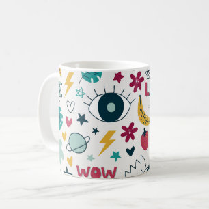 Liebe niedliche Augendesign Küchentuch Kaffeetasse