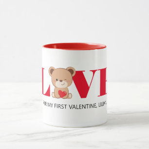 "LIEBE" Niedliche Bear Valentine's Day Tasse