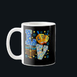 LIEBE Niedliche Hanukka Dekorationen Dreidel Menor Kaffeetasse<br><div class="desc">LIEBE Niedliche Hanukkah Dekorationen Dreidel Menorah Chanukah</div>