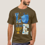 LIEBE Niedliche Hanukka Dekorationen Dreidel Menor T-Shirt<br><div class="desc">LIEBE Niedlich Hanukkah Dekorationen Dreidel Menorah Chanukah T - Shirt .</div>