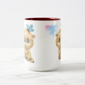 Liebe niedliche Katze Zweifarbige Tasse (Mittel)