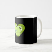 Liebe| Niedliche Kawaii Frosch Herzgeschenke Kaffeetasse (VorderseiteRechts)