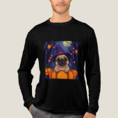 Liebe Niedliche Mops? Wirf dich in den Halloween-K Tri-Blend Shirt (Vorderseite)