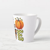 LIEBE - Niedliche Pumpkin & Polka Dot Letters Milchtasse (Rechte Ecke)
