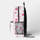 Liebe niedliche rosa Polka Punkte Bedruckter Rucksack (Rechts)