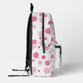 Liebe niedliche rosa Polka Punkte Bedruckter Rucksack (Links)