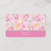 Liebe Niedliche rosa Visitenkarte nähen (Rückseite)