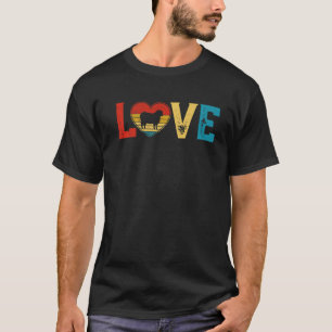 Liebe Niedliche Schafe Lover Tiere Herz Valentine' T-Shirt