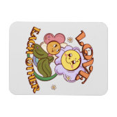 Liebe - Niedliche und lebendige Blume Magnet (Horizontal)