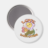 Liebe - Niedliche und lebendige Blume Magnet (Vorderseite/Rückseite)