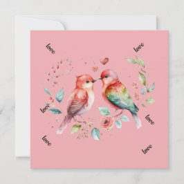 Liebe niedliche Valentine Liebhaber von Reisen Feiertagskarte