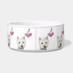 Liebe niedliche Westie Hundehaustier-Schüssel Napf