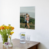 Liebe niedliche whimsistische Drehbuch Paar Foto G Foliendrucke (Ablage(Küche))