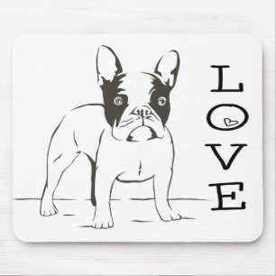 Liebe Niedlichen Französisch Bulldog Welpe Hund M Mousepad