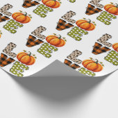 LIEBE niedlicher Fall | Autumn Pumpkin Geschenkpapier (Ecke)